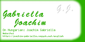 gabriella joachim business card